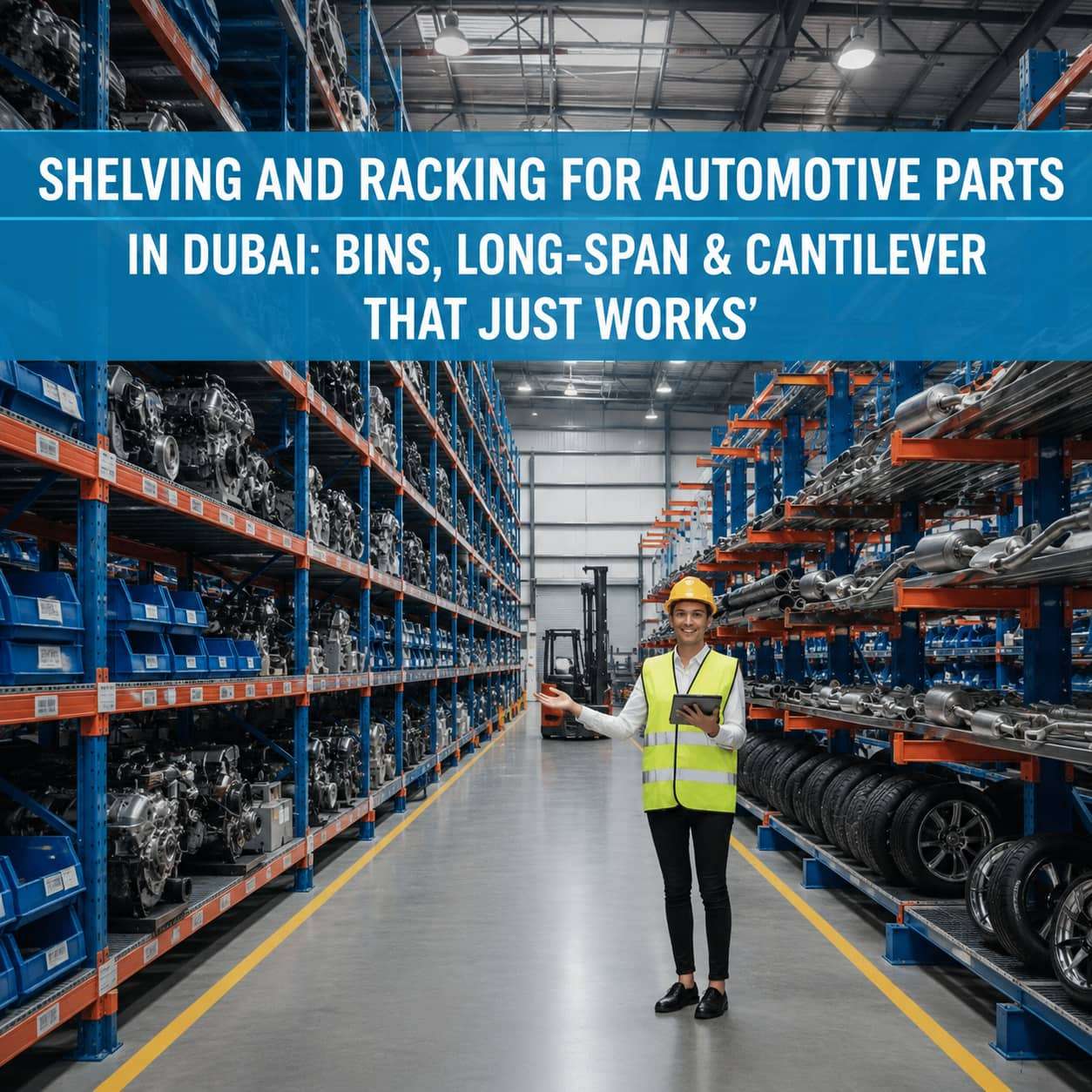 Shelving and Racking for Automotive Parts in Dubai