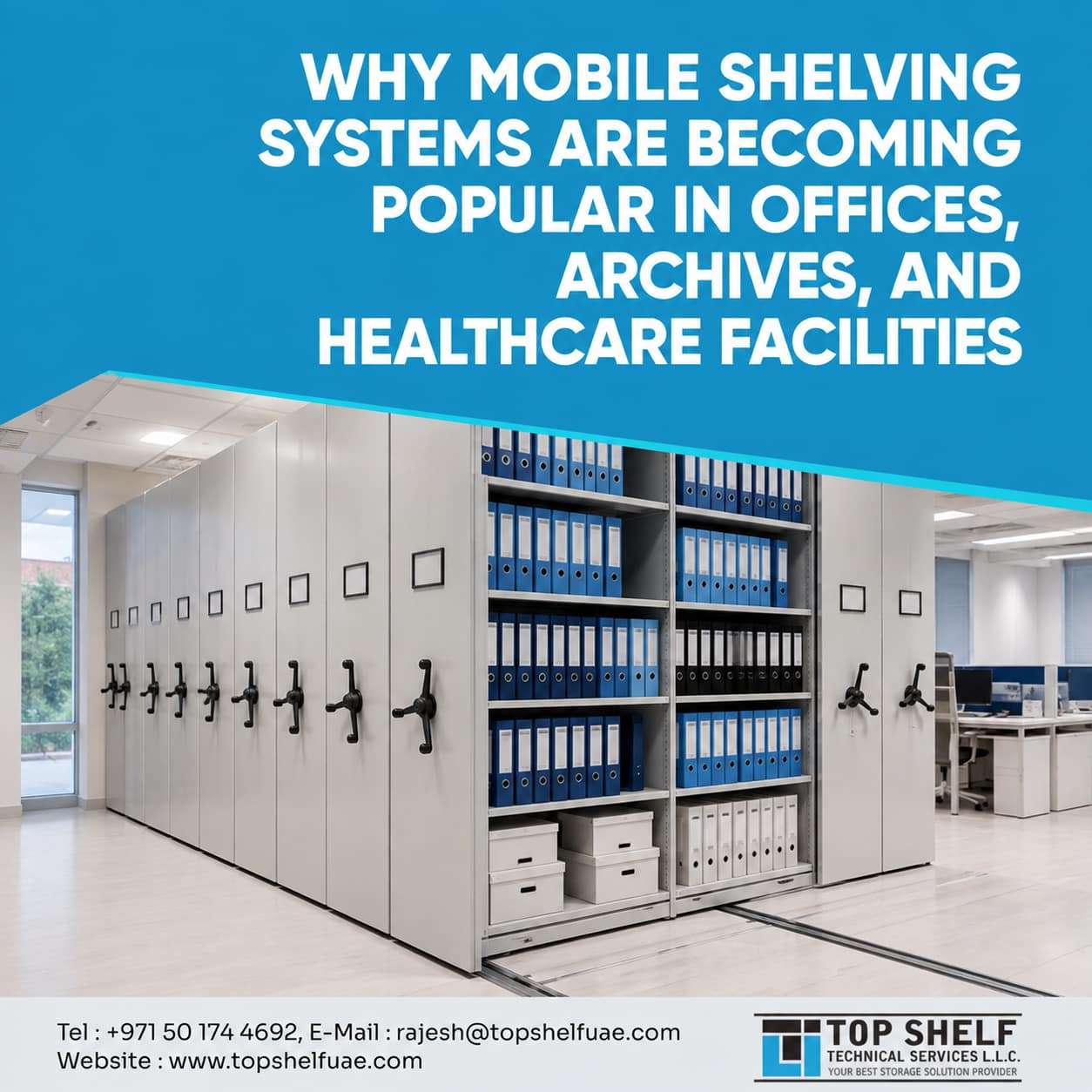 Why Mobile Shelving Systems Are Becoming Popular in Offices